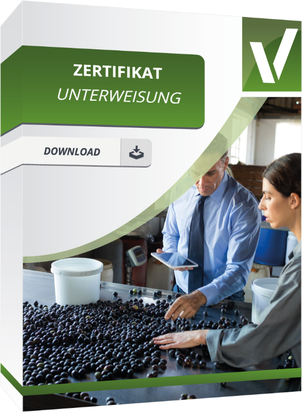 Produktbild Zertifikat Unterweisung zum Sofort-Download.